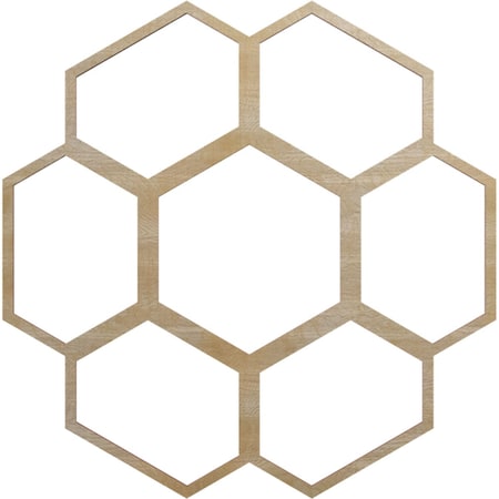 Ekena Millwork Florin Wood Fretwork Pierced Ceiling Medallion, Birch, 22"OD x 9 3/8"ID x 1/4"T CMWP22X22X0250FOBI